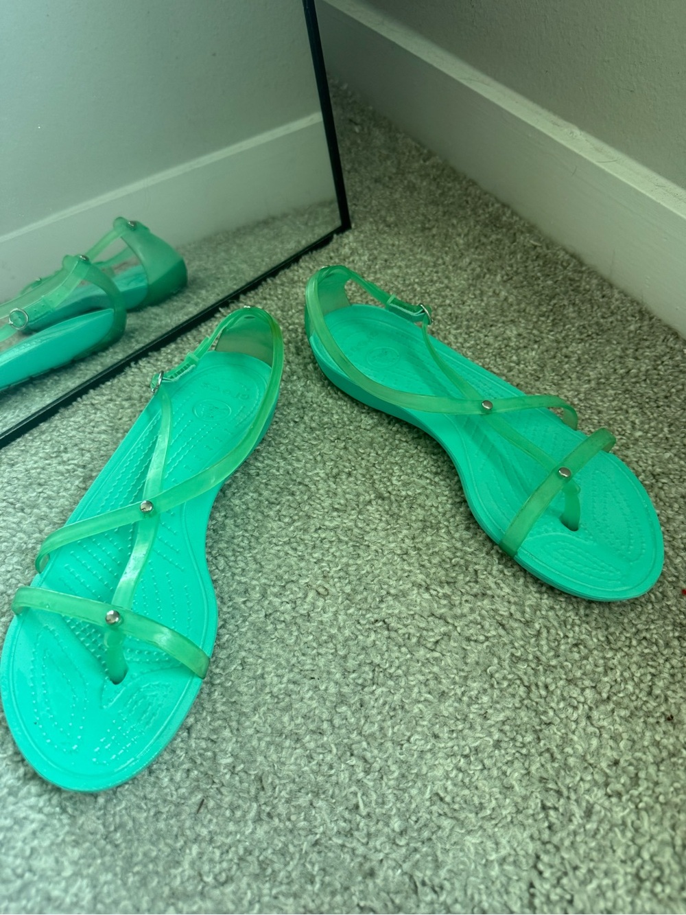 Women’s Crocs Really Sexi Flip Sandal Island Green Size 8